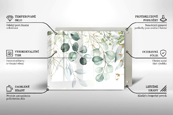 Copri piano induzione Piante dipinte
