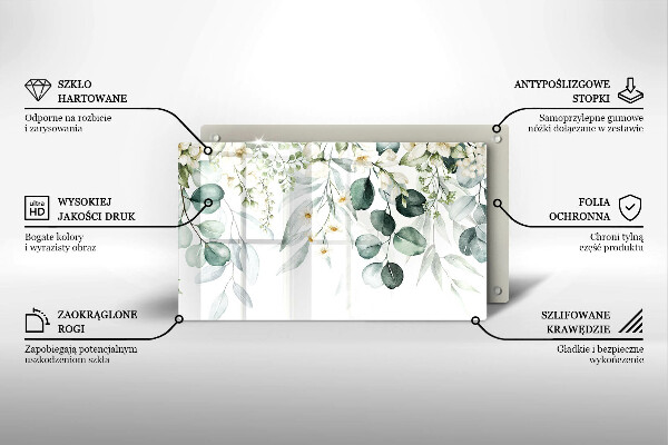 Copri piano induzione Piante ad acquerello