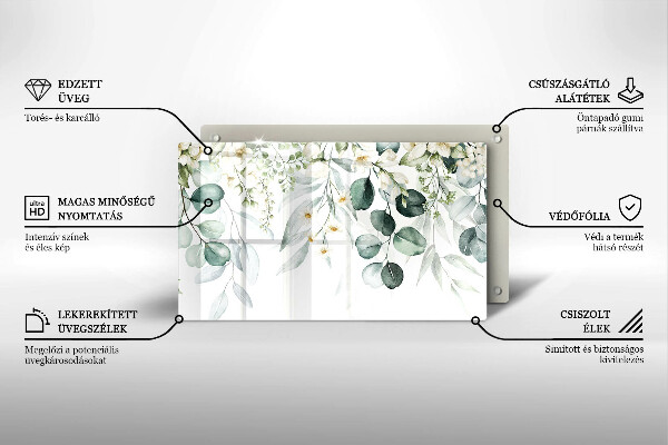 Copri piano induzione Piante ad acquerello
