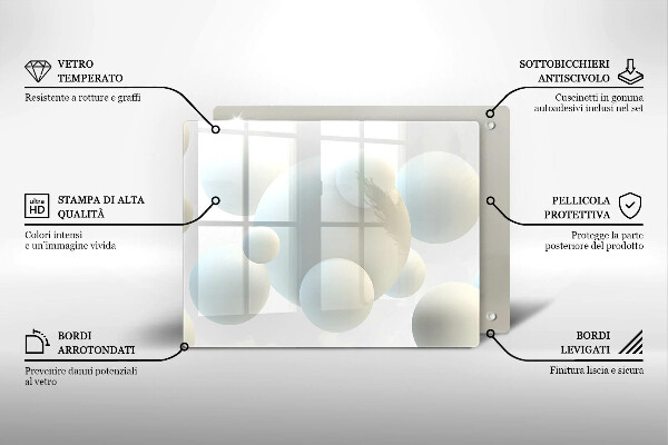 Copri piano induzione Palline 3D moderne