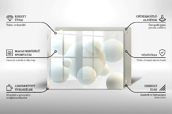 Copri piano induzione Palline 3D moderne