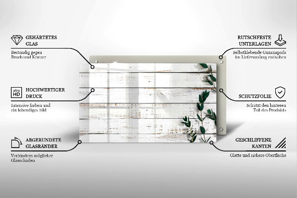 Copri piano induzione Vecchie tavole e foglie