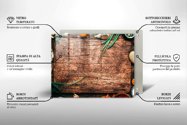 Copri piano cottura Tagliere da cucina in legno