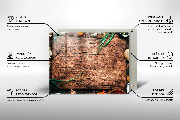 Copri piano cottura Tagliere da cucina in legno