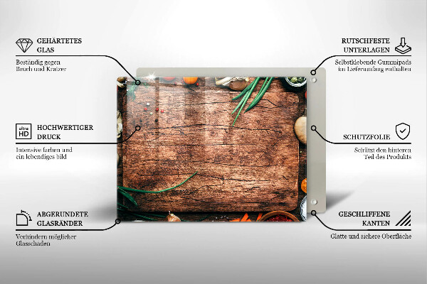 Copri piano cottura Tagliere da cucina in legno