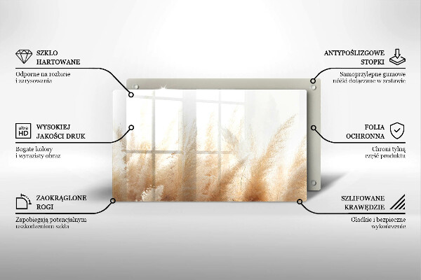 Copri piano cottura Erba della pampa