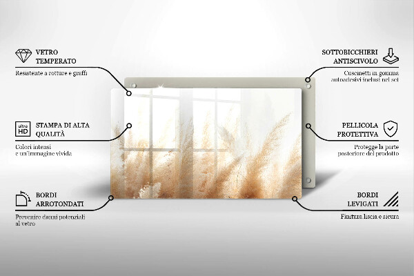 Copri piano cottura Erba della pampa