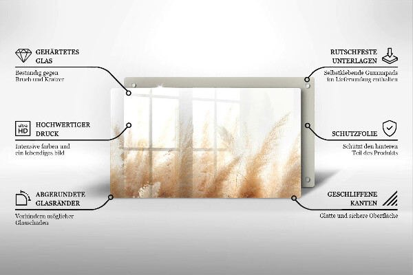 Copri piano cottura Erba della pampa