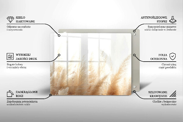 Copri piano cottura Erba della pampa