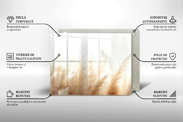 Copri piano cottura Erba della pampa