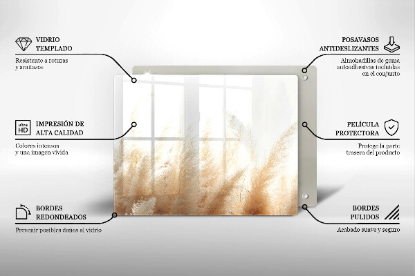 Copri piano cottura Erba della pampa