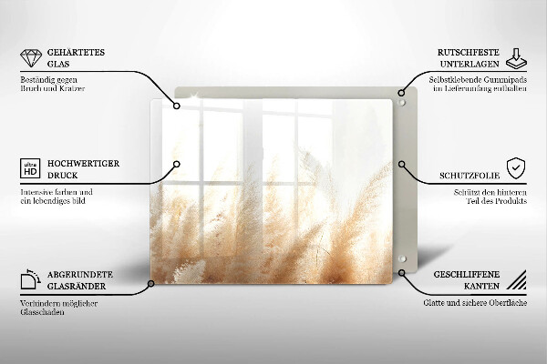 Copri piano cottura Erba della pampa