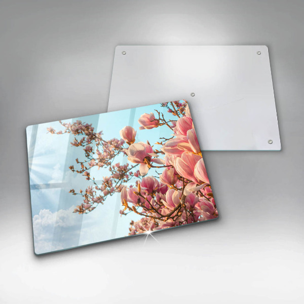 Copri piano cottura Albero di fiori rosa