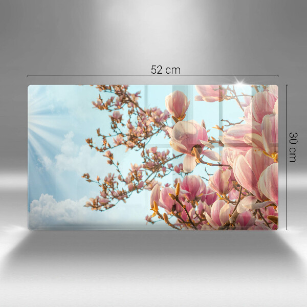 Copri piano cottura Albero di fiori rosa