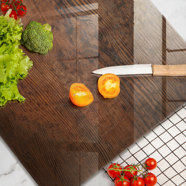 Copertura piano induzione Tavola in legno scuro