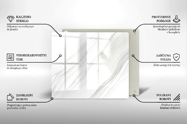 Copertura piano induzione Marmo delicato