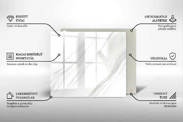 Copertura piano induzione Marmo delicato