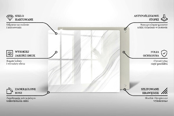 Copertura piano induzione Marmo delicato