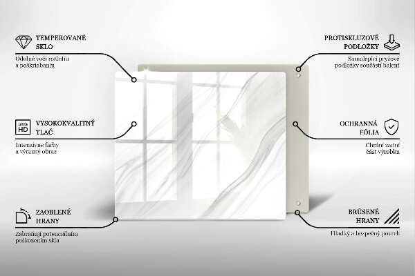 Copertura piano induzione Marmo delicato