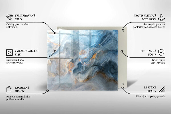 Copri piano cottura Trama di marmo