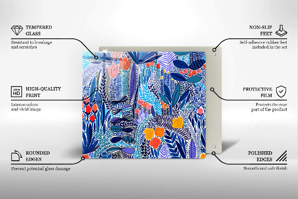 Copri piano cottura Prato dipinto