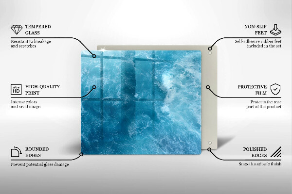 Copri piano cottura Acqua blu