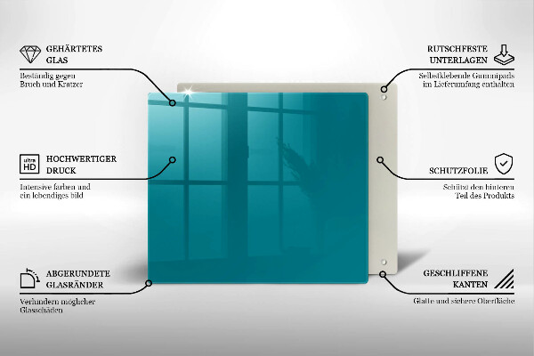 Copri piano cottura Turchese