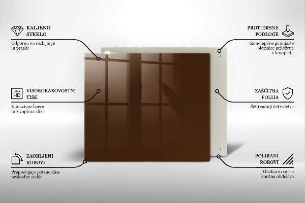 Copri piano cottura colore marrone