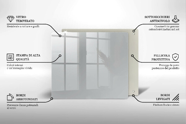 Copri piano cottura Colore grigio