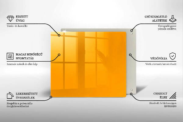 Copri piano cottura Colore giallo scuro