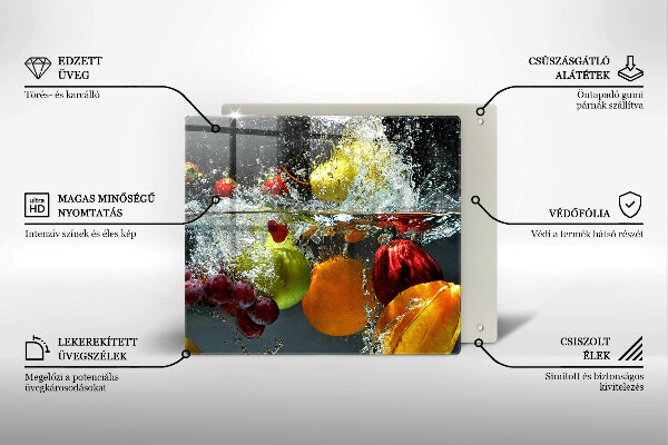 Copri piano cottura Frutta succosa in acqua