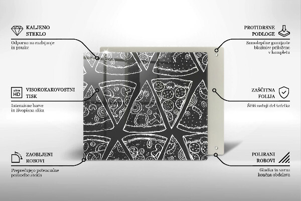 Proteggi piano induzione Illustrazione della pizza