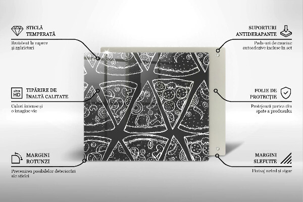 Proteggi piano induzione Illustrazione della pizza