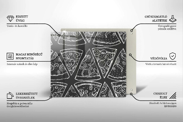 Proteggi piano induzione Illustrazione della pizza