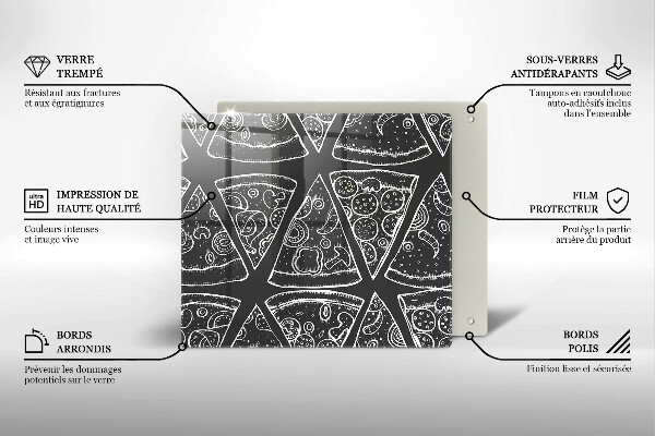 Proteggi piano induzione Illustrazione della pizza