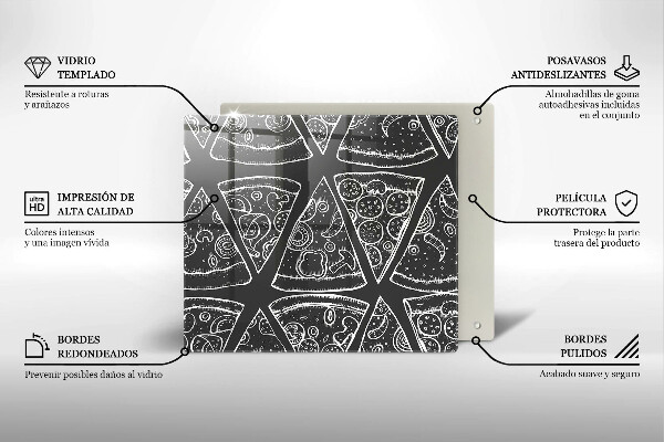 Proteggi piano induzione Illustrazione della pizza