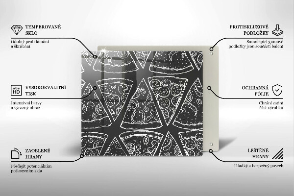 Proteggi piano induzione Illustrazione della pizza