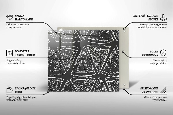 Proteggi piano induzione Illustrazione della pizza
