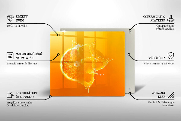 Copri piano cottura Succoso frutto arancione
