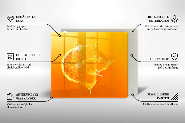Copri piano cottura Succoso frutto arancione