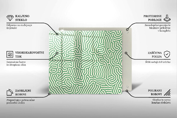 Copertura piano induzione Linee astratte
