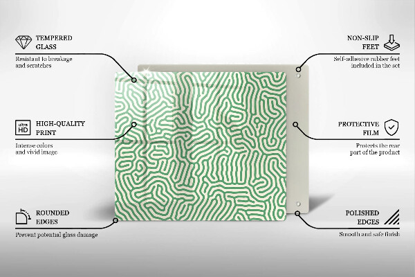 Copertura piano induzione Linee astratte