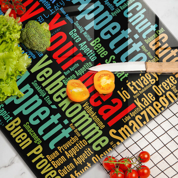 Copri piano cottura Sottotitoli Buon appetito lingue