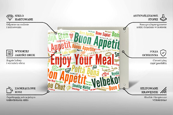 Copri piano cottura Sottotitoli Buon appetito lingue