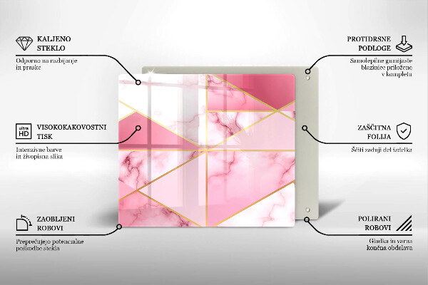Copertura piano induzione Marmo geometrico