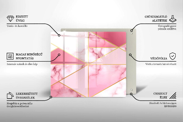 Copertura piano induzione Marmo geometrico