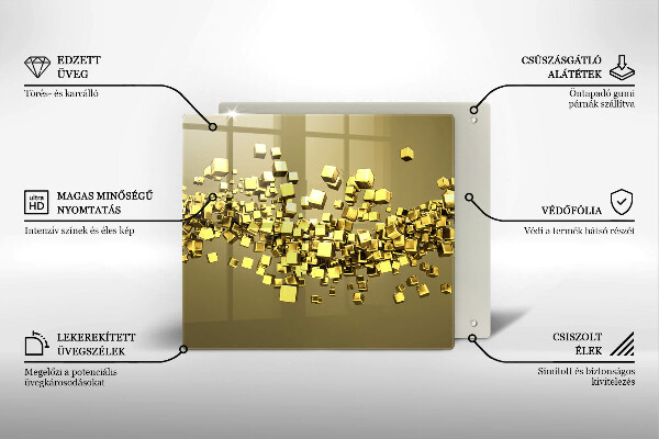 Copertura piano induzione Geometria astratta 3D