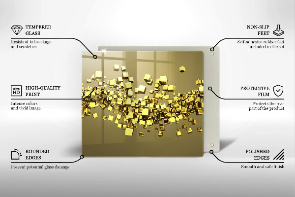 Copertura piano induzione Geometria astratta 3D
