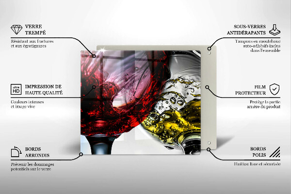 Copri piano cottura Bicchieri di vino