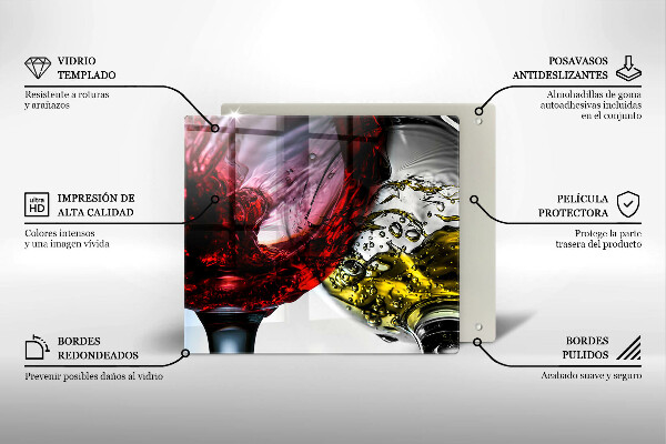 Copri piano cottura Bicchieri di vino